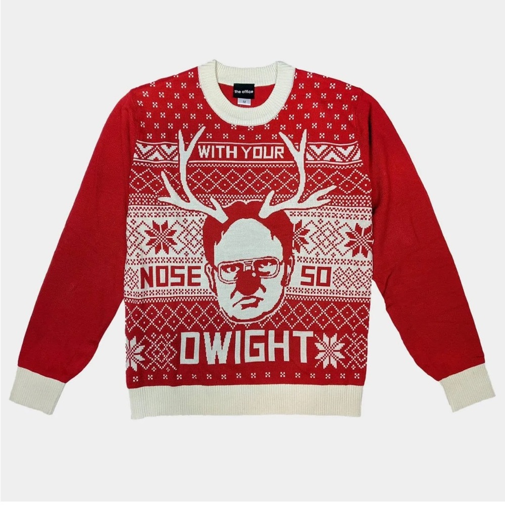 THE OFFICE ‘With Your Nose So Dwight’ Ugly Christmas Sweater